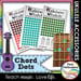 Rainbow Ukulele Colored Chord Dot Stickers